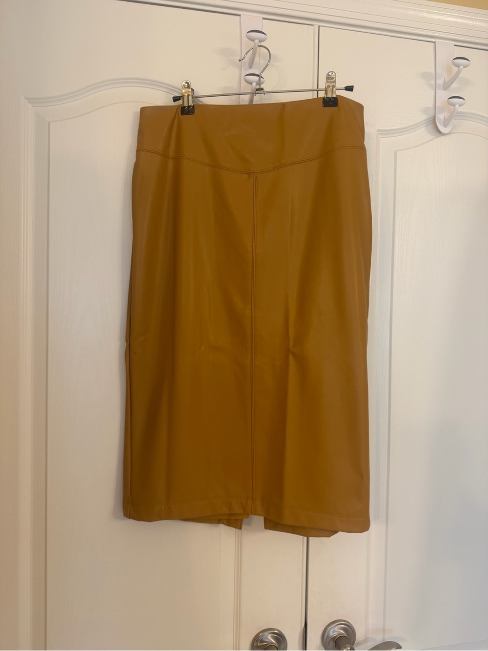 Express Faux Leather Pencil Skirt in Camel Brown NWT!